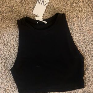 Zara black tank top